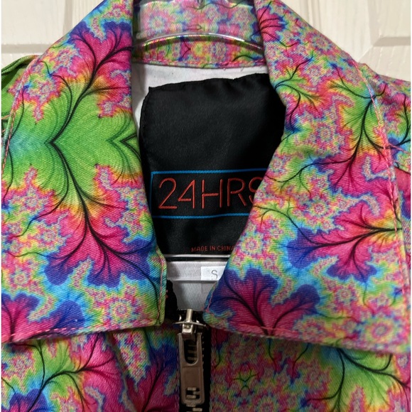 NWOT Dolls Kill | 24HRS | Denim Zip Up Vest Top | S - Picture 2 of 10